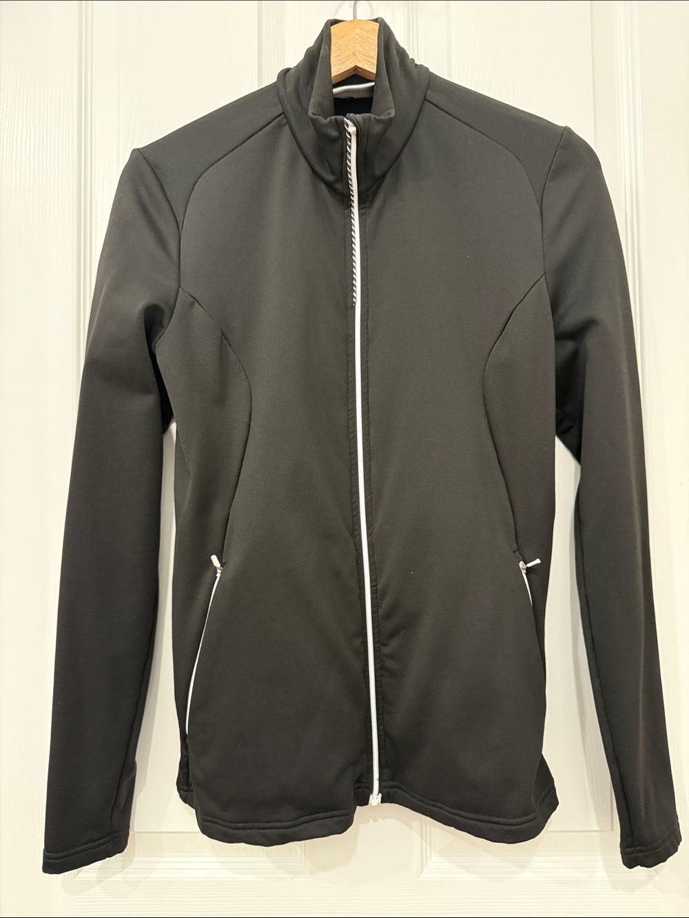 Gavin Green Women's Golf Fleece Zip-Front Golf Jacket with White Trim